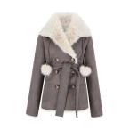  мутоновое пальто боа пальто Velvet BonBon Coat(Long) женский 