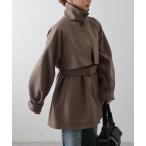  тренчкот пальто 2WAY цвет средний пальто женский 