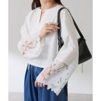 ショッピングレース ブラウス シャツ 刺繍レースプルオーバー レディース