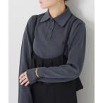 ニット セーター シアーニットポロ レディース