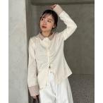 tシャツ 「＠___s_m17企画」ストライプ付け襟配色ニット レディース メンズ