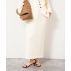 スカート 「セットアップ対応」ウォッシャブルバックサテンタイトスカート