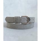 ベルト ベルト フェイクスエードデコスタッズベルト レディース メンズ