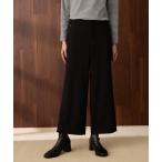 ショッピングウエスト パンツ 裏起毛ワイドパンツ「ウエストゴム」 レディース