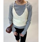 キャミソール ロービングニットビスチェ