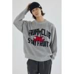  свитер вязаный фрукты вязаный мужской 