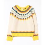 ショッピングノルディック ニット セーター ノルディック柄ニット レディース