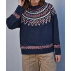 ショッピングノルディック ニット セーター ノルディックネッププルオーバー レディース