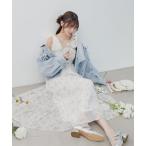 ショッピングマキシ ワンピース 2wayショルダーリボンキャミワンピ