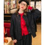 カバーオール 2wayデニム/ツイル 異素材襟カバーオール レディース