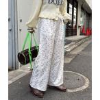 パンツ 「neutral by ciaopanic」花柄イージーパンツ レディース