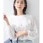 ショッピングフリンジ ブラウス シャツ 「華やか／大人シアー／セレモニー」カットフリンジブラウス レディース