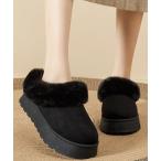 ブーツ アンクルムートンブーツ厚底ファーシューズ レディース