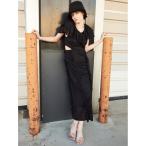 「LILY BROWN」 半袖ワンピース 0 ブラック レディース