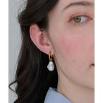  серьги входить . тип [ металл аллергия соответствует ] баланс ba блокировка жемчуг обруч серьги / нержавеющая сталь / большой ../ присутствие /. позиций класс женский 