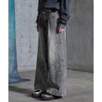  джинсы [SERACE]Vintage buggy wide flare denim pants / Vintage Buggy широкий flair Denim брюки 