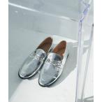 「ADAM ET ROPE'」 シューズ 24.5cm シルバー レディース