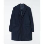 [417 EDIFICE] Пальто Честерфилд SMALL темно-синий мужской 