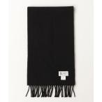 「Johnstons of Elgin」 マフラー - ブラック メンズ