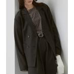 ジャケット テーラードジャケット 「anyway.シリーズ」とろみダブルテーラード（洗える・速乾）ジャケット「セットアップ対応」 レディース