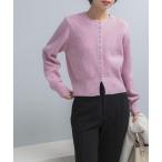カーディガン 「WEB限定」ボタンデザインニットプルオーバー レディース