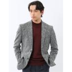 ジャケット テーラードジャケット 「ストレッチ 尾州からみニット」タカキュー 2ボタンジャケット モノトーン メンズ