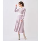 ショッピングニットワンピース ワンピース 配色ポロニットワンピース