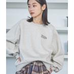 トレーナー スウェット 裏起毛刺繍ロゴスウェット / 637524 レディース