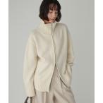 ショッピングキレイキレイ ニット セーター ニットZIPブルゾン レディース