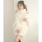 ショッピングONE ワンピース shaggy knit cardigan ＆ one piece set / シャギーニットカーディガン＆ワンピースセット