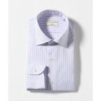 ショッピングクールビズ シャツ イージーケア AG ロンドンストライプ セミワイドカラーシャツ ー抗菌防臭ー メンズ