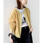 ショッピングカーディガン カーディガン 「手洗い可能」スライバー スナップ ボタン カーディガン レディース