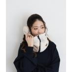 ネックウォーマー スヌード KRIFF MAYER もこもこ ボア 切替 ファスナー付き ネックウォーマー ネックカバー 男女兼用 メンズ レディース