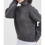 ニット セーター 2025秋冬新作 一部店舗限定 サイドボタンハイネックニット レディース