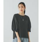 「GLOBAL WORK」 半袖カットソー MEDIUM ブラック レディース
