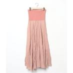 「EFFE BEAMS」 フレアスカート - ピンク レディース