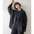 ショッピング古着 「ear PAPILLONNER」 「sumistyle」テーラードジャケット FREE ブラック レディース