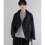 「LILL」 レザーブルゾン S ブラッ