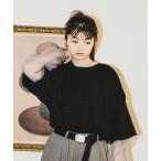 「niko and...」 半袖カットソー MEDIUM ブラック レディース