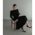「Leja」 半袖ワンピース MEDIUM ブラック レディース