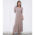 ショッピングラベンダー 「anuans」 ニットワンピース FREE ラベンダー レディース