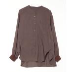 [DouDou] длинный рукав туника FREE Brown женский 