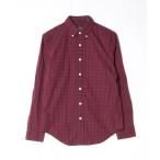 「Abercrombie&Fitch」 チェック柄長袖シャツ X-SMALL レッド メンズ