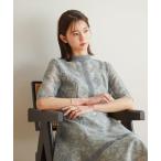 「niana」 半袖ワンピース M グレイッシュブルー レディース