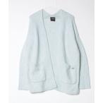 「Abercrombie&Fitch」 ニットカーディガン S ブルー レディース