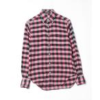 ショッピングINDIVIDUALIZED 「INDIVIDUALIZED SHIRTS」 チェック柄長袖シャツ 14 1/2 レッド メンズ