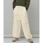 ショッピングカーゴ 「Curensology」 カーゴパンツ 36 アイボリー レディース