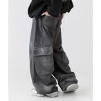 ショッピングカーゴ 「minsobi」 カーゴパンツ FREE チャコールグレー メンズ