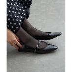 ショッピング数 「IENA」 フラットパンプス 36.5 ブラック レディース