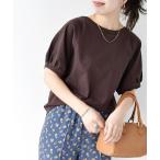 「SHIPS any」 半袖カットソー ONE SIZE ブラウン レディース